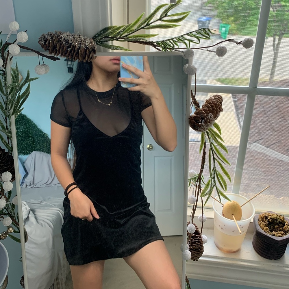 Black Velvet Brandy Melville Dress